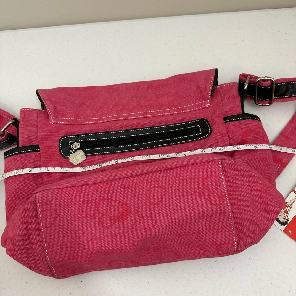 Pink Betty Boop Rhinestone Messenger Bag - Picture 11 of 16